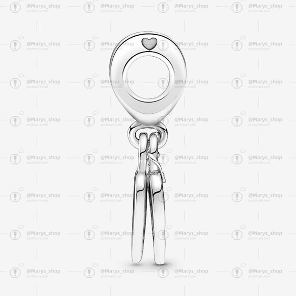 Pandora Rose Heart Padlock Dangle Charm - Picture 2 of 6